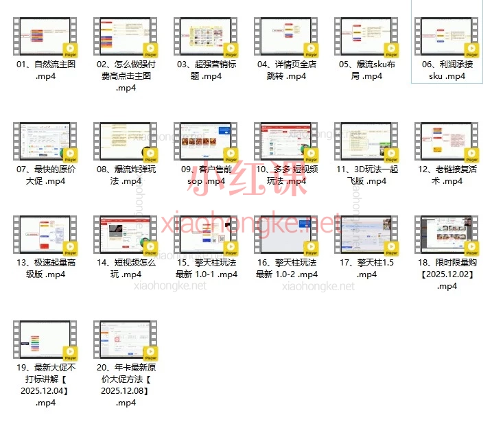 2025年12月琪琪电商-拼多多年卡，运营逆袭指南带你从0到1打爆店铺！