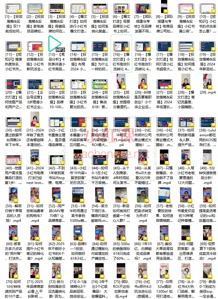 🔥2025年12月楠开口｜小红书品牌营销全链路实战课，来了！