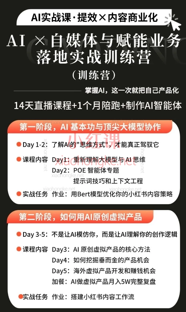 松月 &amp; Luke🌟 AI×小红书自媒体变现实战！14天成为智能创作高手 🚀