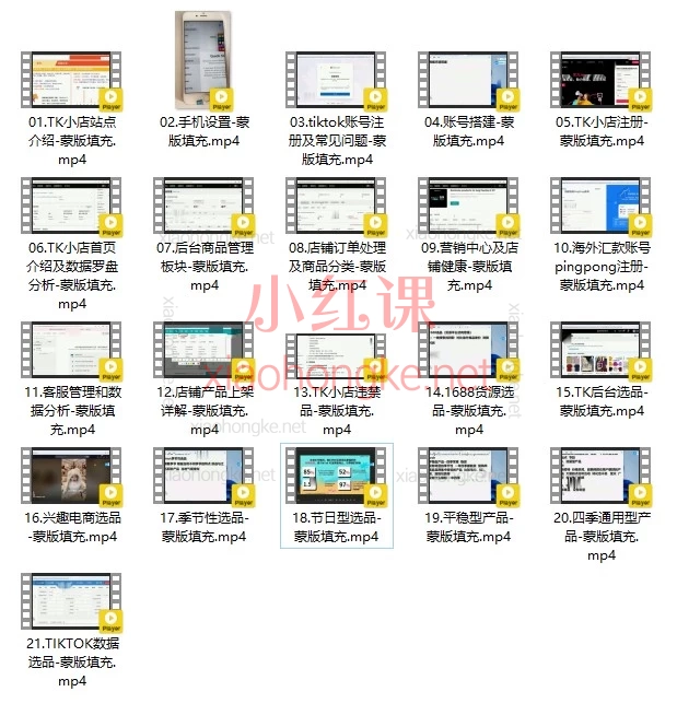 东南亚TK小店从0-1保姆级实操课｜21节实操干货全拆解