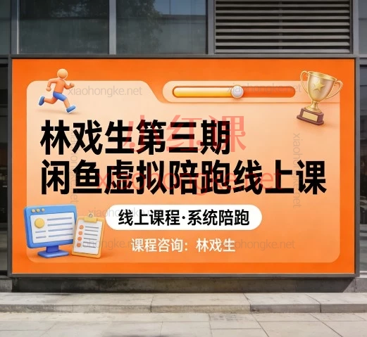 林戏生第三期闲鱼虚拟陪跑线上课｜从0到1带你玩转虚拟项目