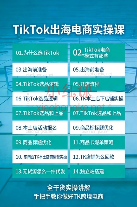 TikTok跨境电商从0到1实战指南,手把手带你爆单出海