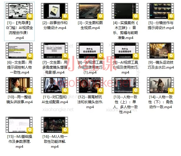 RJ老师扁豆AI视频课：从故事到成片，AI影视创作全攻略！零门槛小白也能轻松上手！
