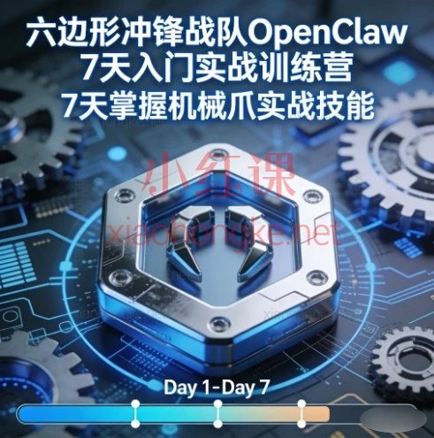 零基础7天玩转AI!六边形冲锋战队OpenClaude小龙虾训练营,手把手送你一个私人数字员工!