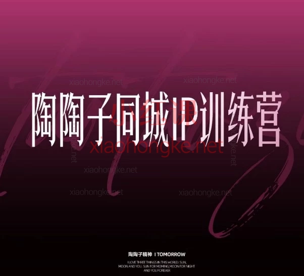 2026年陶陶子同城IP训练营30天杭州陪跑