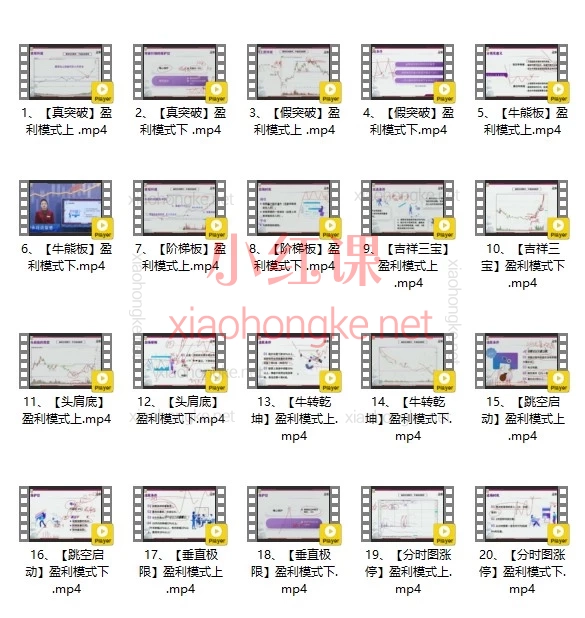 「炒股必修」何仙姑《点石成金》20节系统课:10大盈利模式,手把手教你看图抓牛股