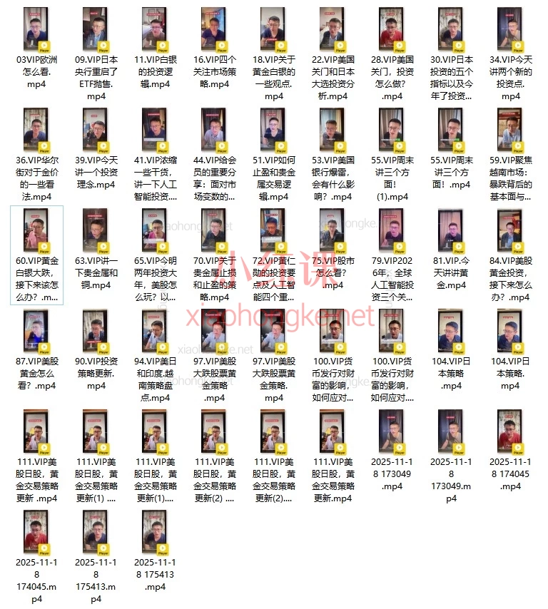 2026许戈财富谈 VIP 课程全球投资实战｜黄金美股资产配置全攻略