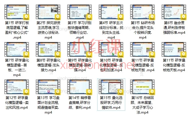 财学堂成旺《量化首板与接力16讲：从底层逻辑到大成心法》