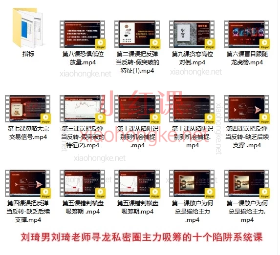 刘琦男·寻龙私密圈｜主力吸筹的10个陷阱系统课（附独家指标）