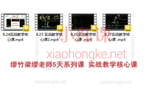 缪竹梁（老缪）高阶妙手实战班 · 跟庄实战直播课