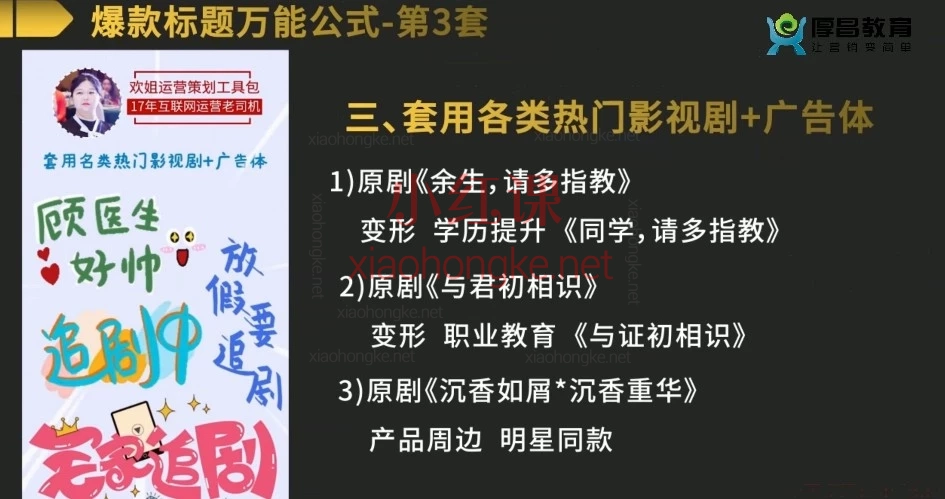 2026厚昌全媒体运营爆款策划实战课（111节）：从0到1掌握全链路运营核心技能