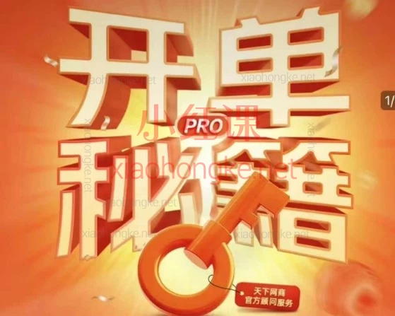 2026天下网商-开单秘籍PRO淘天实战陪跑计划