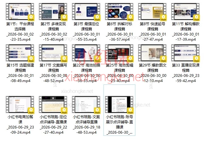 2026新版｜Tina小红书IP变现40天陪跑：从0到1打造赚钱账号（第11期）