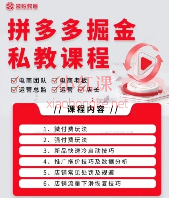 2026拼多多运营破局指南｜华生私教课：从0-1搞定流量+利润+防比价