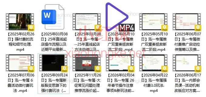2026【泓一老师】拼多多直线起店全系课!强付费/微付费/活动裂变一网打尽