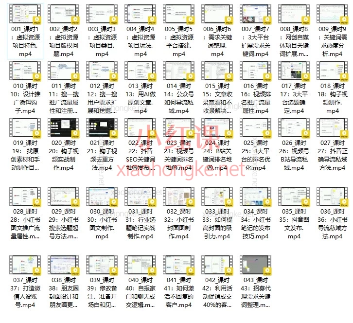 普通人做虚拟资源?43节保姆级搞钱教程