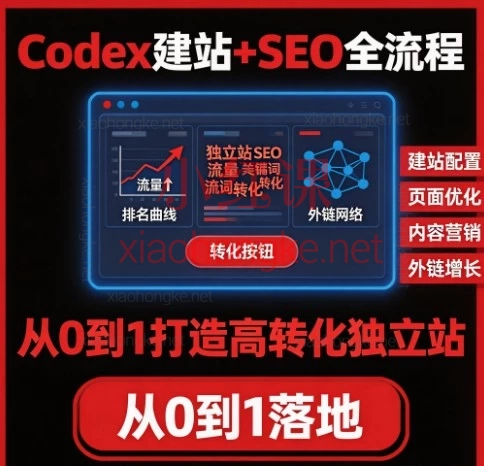Codex建站+SEO全流程｜从0到1打造高转化独立站：手把手教你吃透Google流量