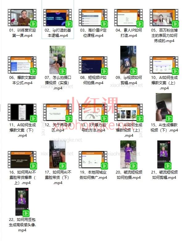 2026AI新模式短视频IP训练营|小乔老师主讲:从0到1打造你的短视频IP