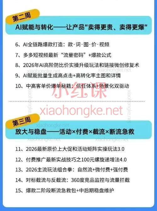 贾真电商108将云杉课值吗?2026拼多多AI智创+利润爆破全复盘