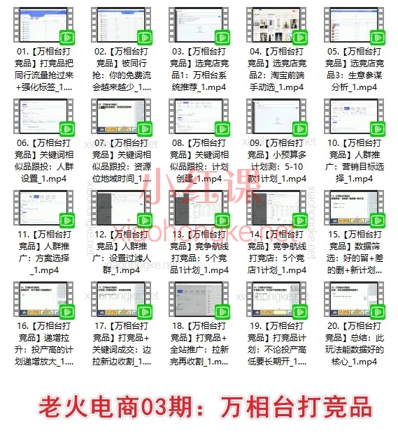 淘宝投流别再瞎烧钱｜老火万相台无界 4 套实战技术：打竞品 / 关键词矩阵 / 分词分计划 / 趋势词矩阵