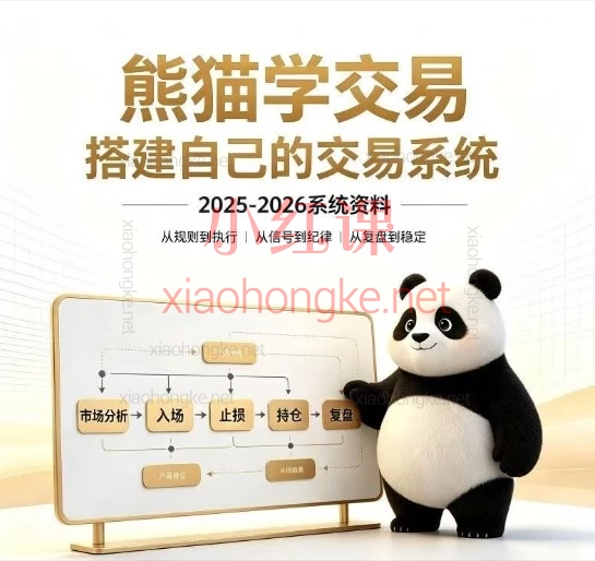 熊猫2025-2026 K线交易系统课：从K线基础到突破反转实战