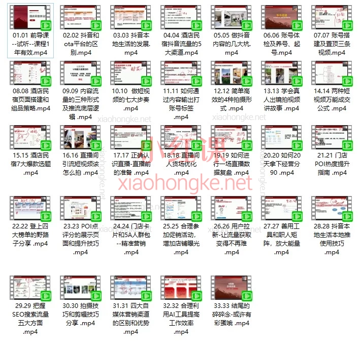 酒店民宿抖音自运营全攻略:从0到1实操,POI热度、直播带货、本地推投流