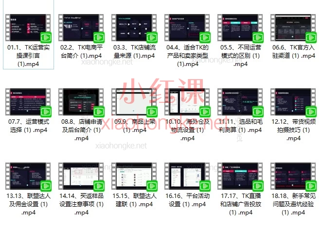 2026 TikTok Shop 美国站 0 基础运营课：18 节跑通开店、选品、达人与投放全流程