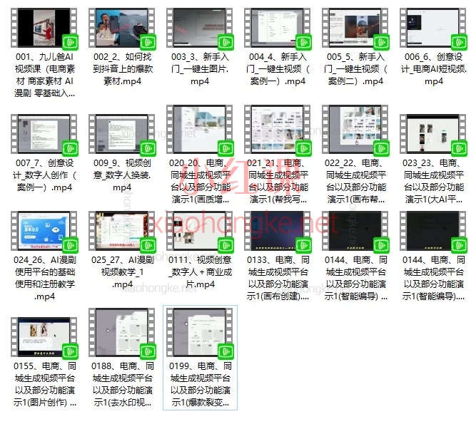 九儿爸AI短视频线上课|从0到1电商素材、数字人、AI漫剧一次学会
