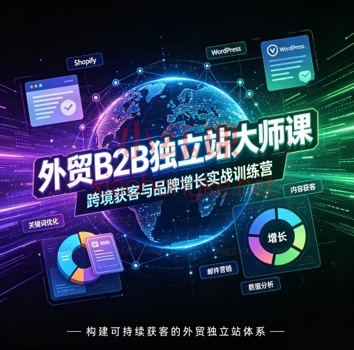 外贸B2B独立站大师课 | WordPress + Elementor Pro 从零搭建高转化官网