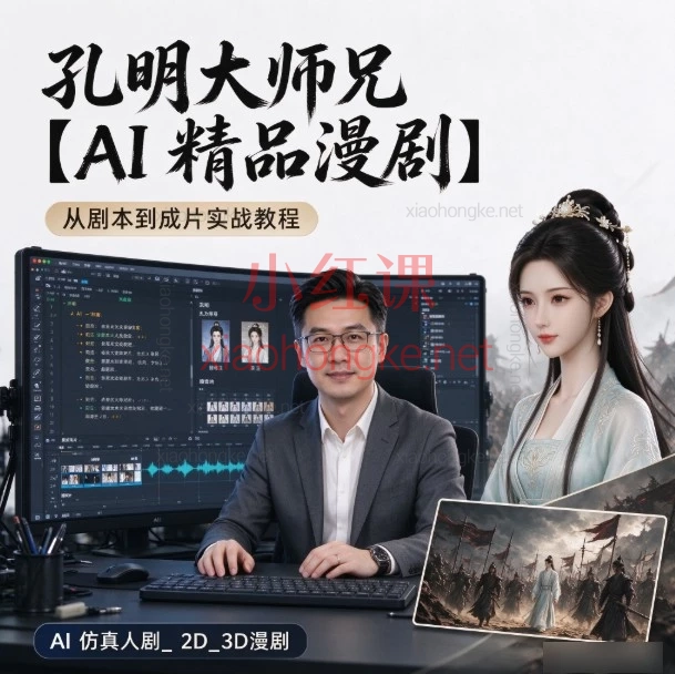 孔明大师兄【AI精品漫剧】从剧本到成片实战教程