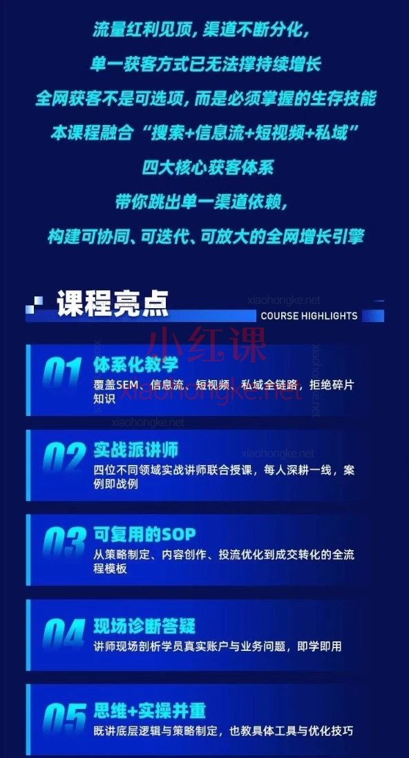厚昌全网获客业绩倍增训练营北京9月3-5日三天两夜线下课｜SEM/信息流/短视频/私域低成本增长