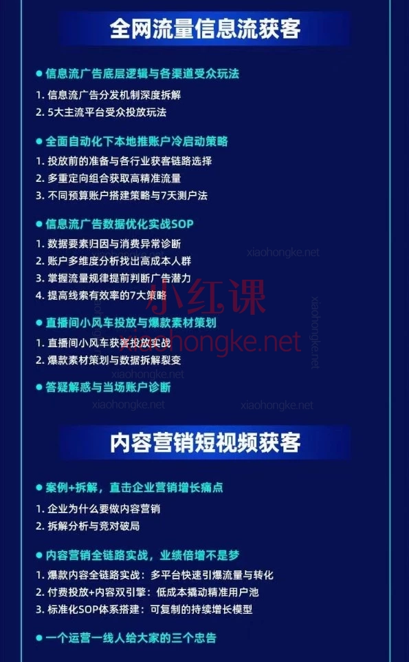 厚昌全网获客业绩倍增训练营北京9月3-5日三天两夜线下课｜SEM/信息流/短视频/私域低成本增长