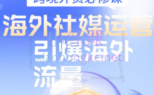 跨境电商小P哥——海外社媒运营课外贸跨境电商
