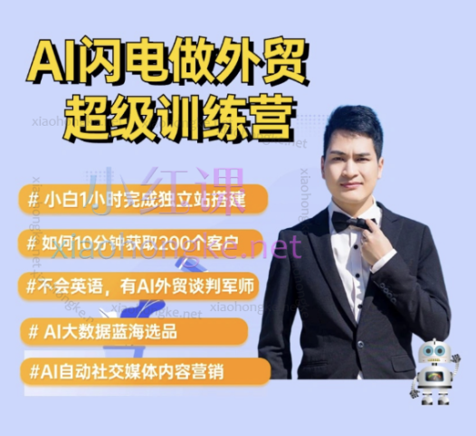 2025大卫超级AI外贸:AI闪电做外贸实战课-外贸建站-开发客户-内容营销6-27期