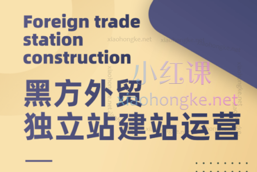 黑方新式外贸营销，独立站训练营傻瓜式WordPress建站流程