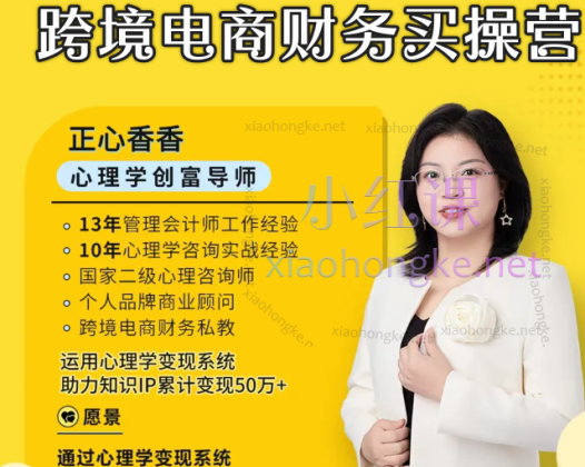 正心香香跨境电商财务实操营